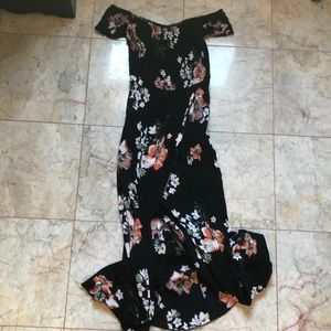 Off the shoulders floral dress